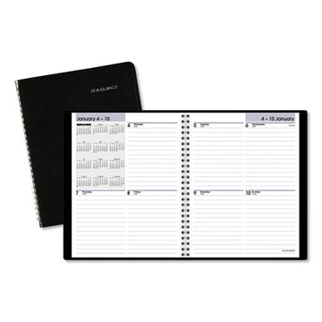AT-A-GLANCE® Dayminder Open-schedule Weekly Appointment Book, 8.75 X 7, Black Cover, 12-month (jan To Dec): 2022 freeshipping - TVN Wholesale